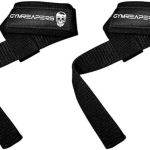 Gymreapers Lifting Wrist Straps for Weightlifting, Bodybuilding, Powerlifting, Strength Training, & Deadlifts - Padded Neoprene with 18 inch Cotton