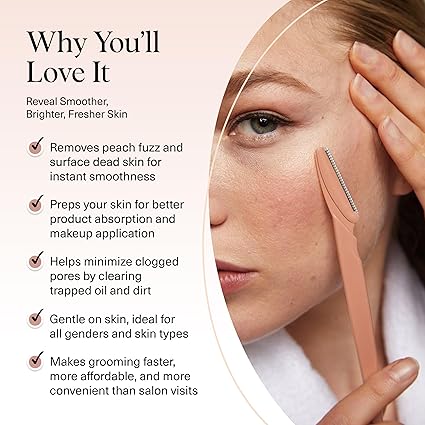 Kitsch Dermaplane Razor for Women Face – Face Razors for Women & Men, Eye Brow Razors & Face Shaver – Exfoliating Facial Razor & Dermaplaner as Skin Care Tool for Smoother Skin - Terracotta, 12 pcs - Image 6